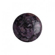 Les perles par Puca® Cabochon 14mm - Metallic mat violet spotted 23980/65327